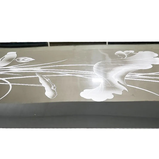 Golden Etched Stainless Steel Sheet